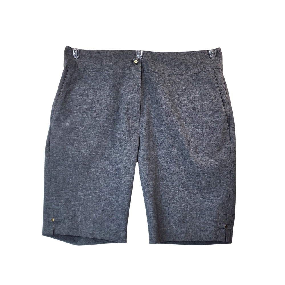 EPNY Golf Shorts 4 Gray‎ Flat Front Preppy Performance Quiet Luxury Activewear